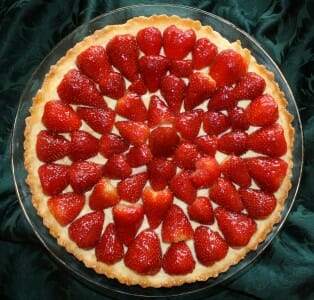 Strawberry Flan