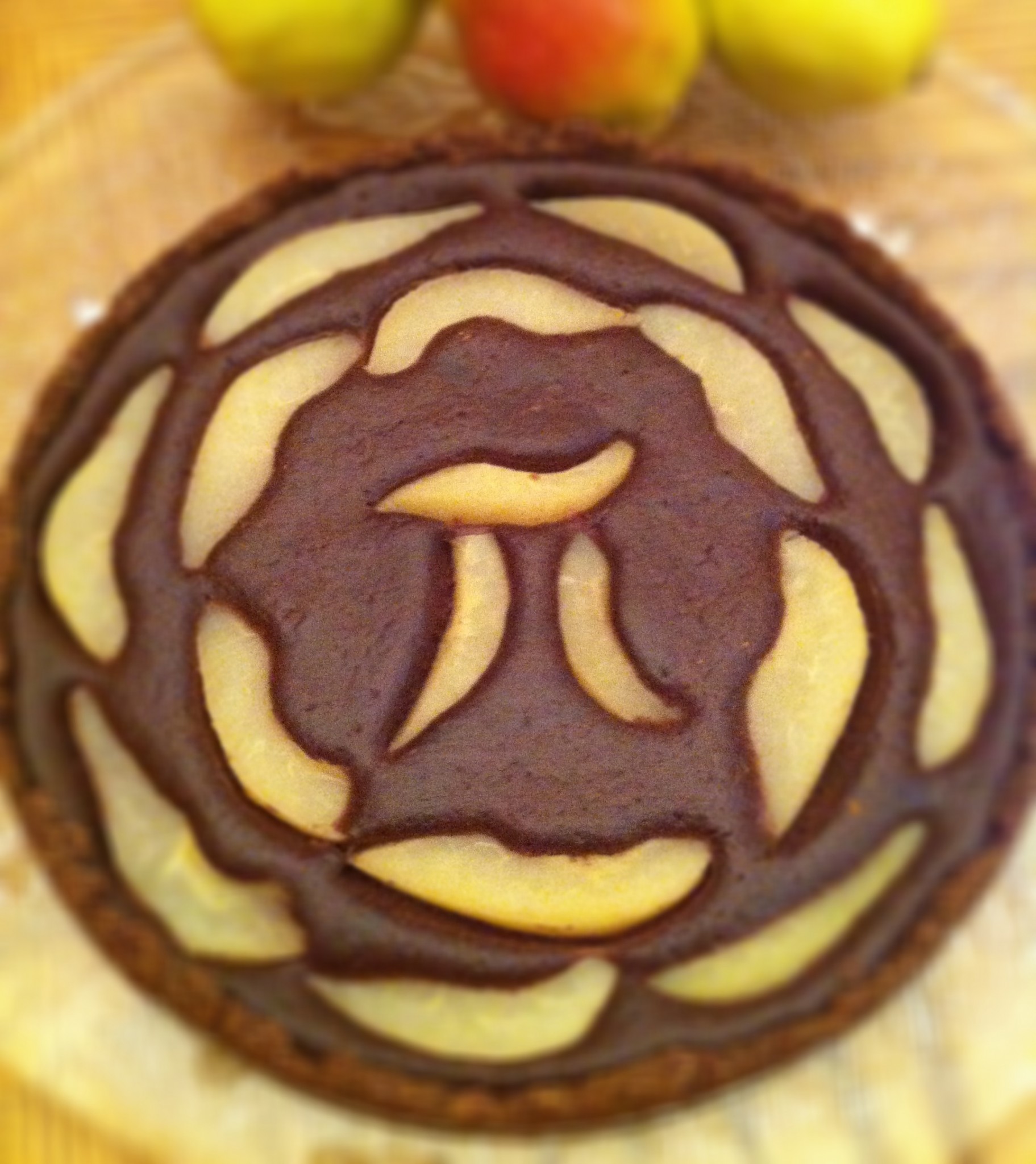 Chocolate Almond Pear Tart