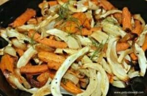 Roasted Fennel with Carrots and Onions