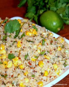 corn and lime quinoa