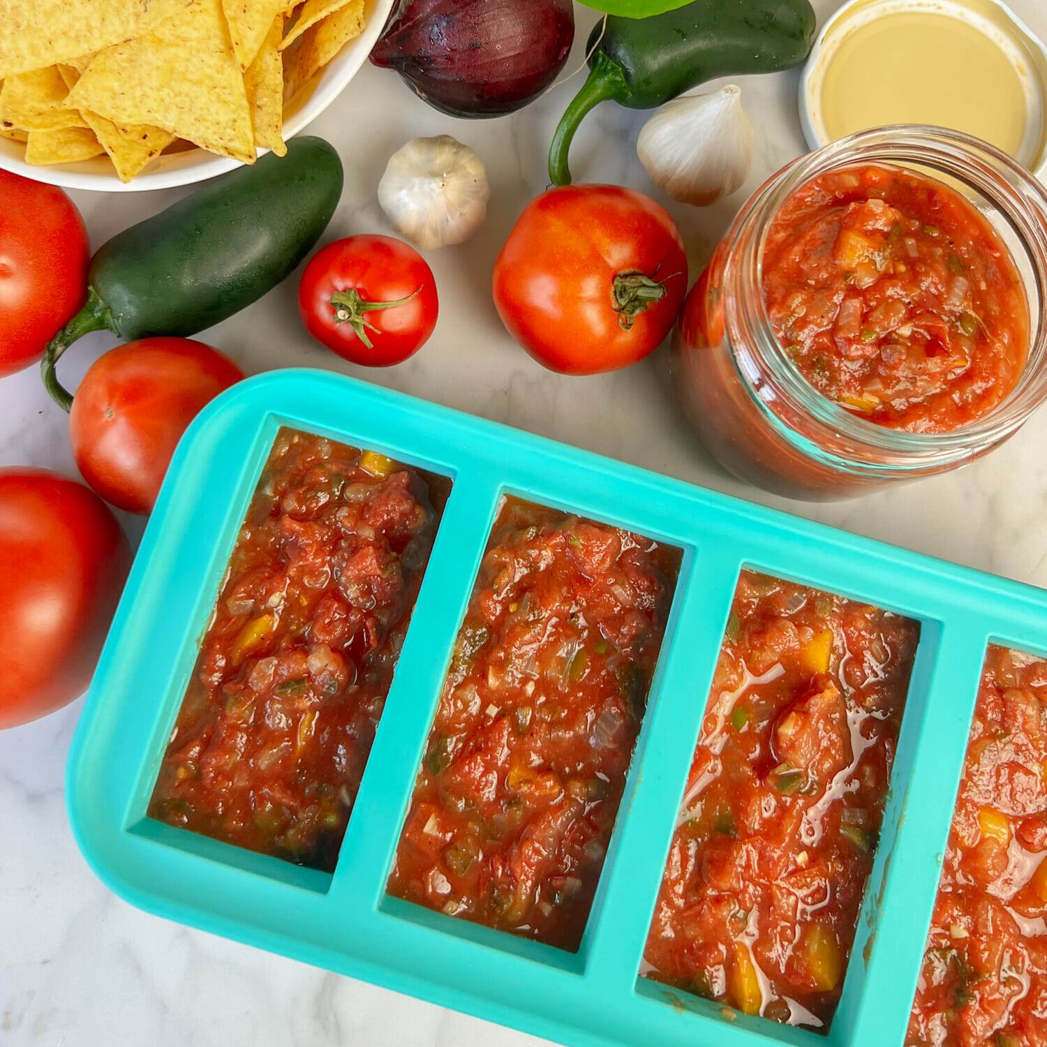 How to Make Freezer Salsa - Tomatoes