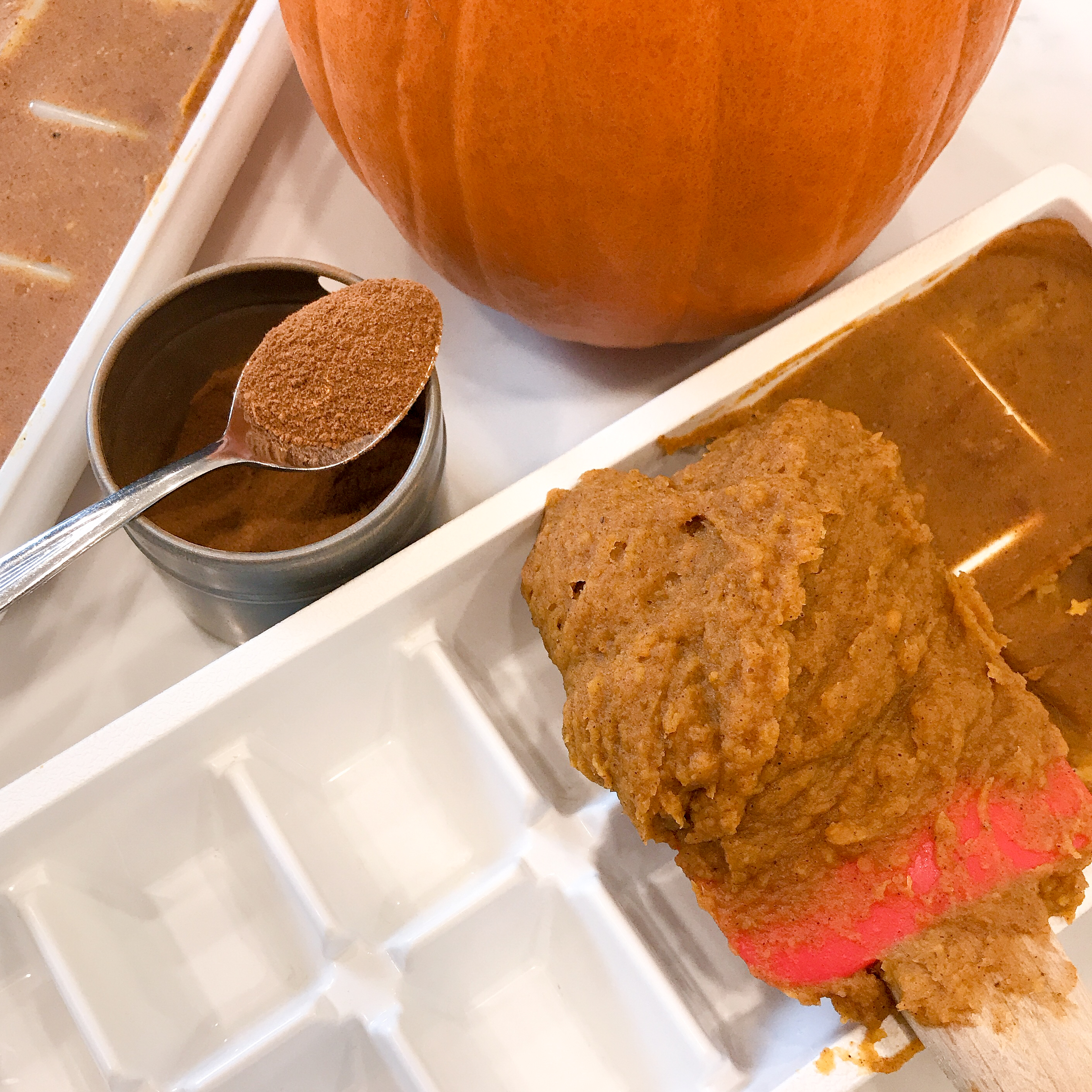 filling ice cube tray