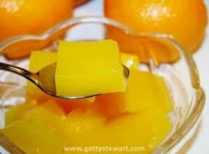 Homemade Orange Jello or Gelatin