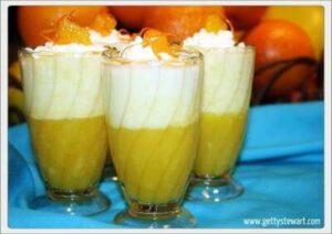 Layered Orange Mousse Parfaits