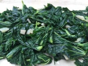 sauteed nettle with garlic