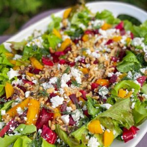 Roasted Beet Salad with Feta and Dill