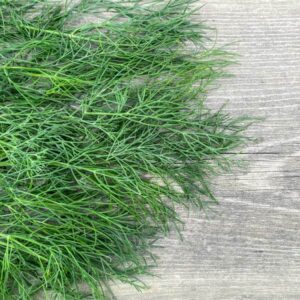 cut dill on board