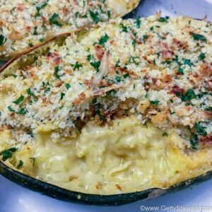 spaghetti squash mac and cheese