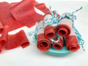 rhubarb fruit leather