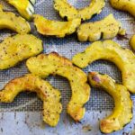 roasted delicata slices
