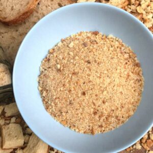 bread crumbs in bowl