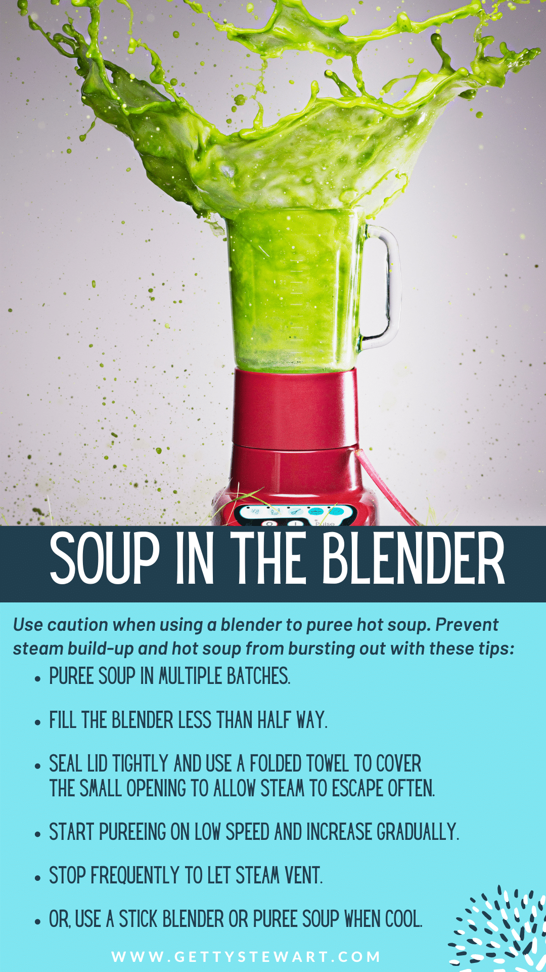 soup blender safety