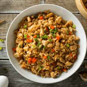 fried rice with chicken