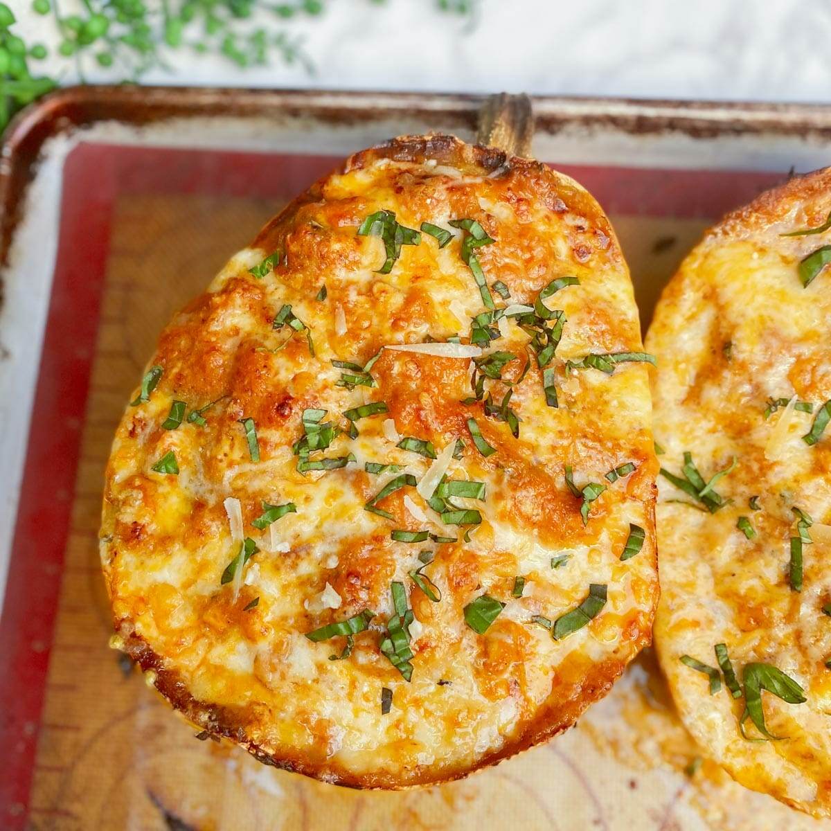 Make Easy Cheesy Chicken Stuffed Spaghetti Squash (in the Shell)