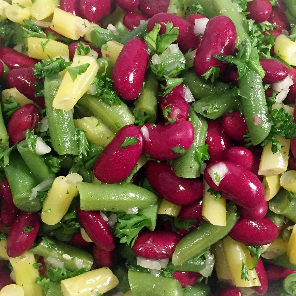classic three bean salad dressing Three Bean Salad