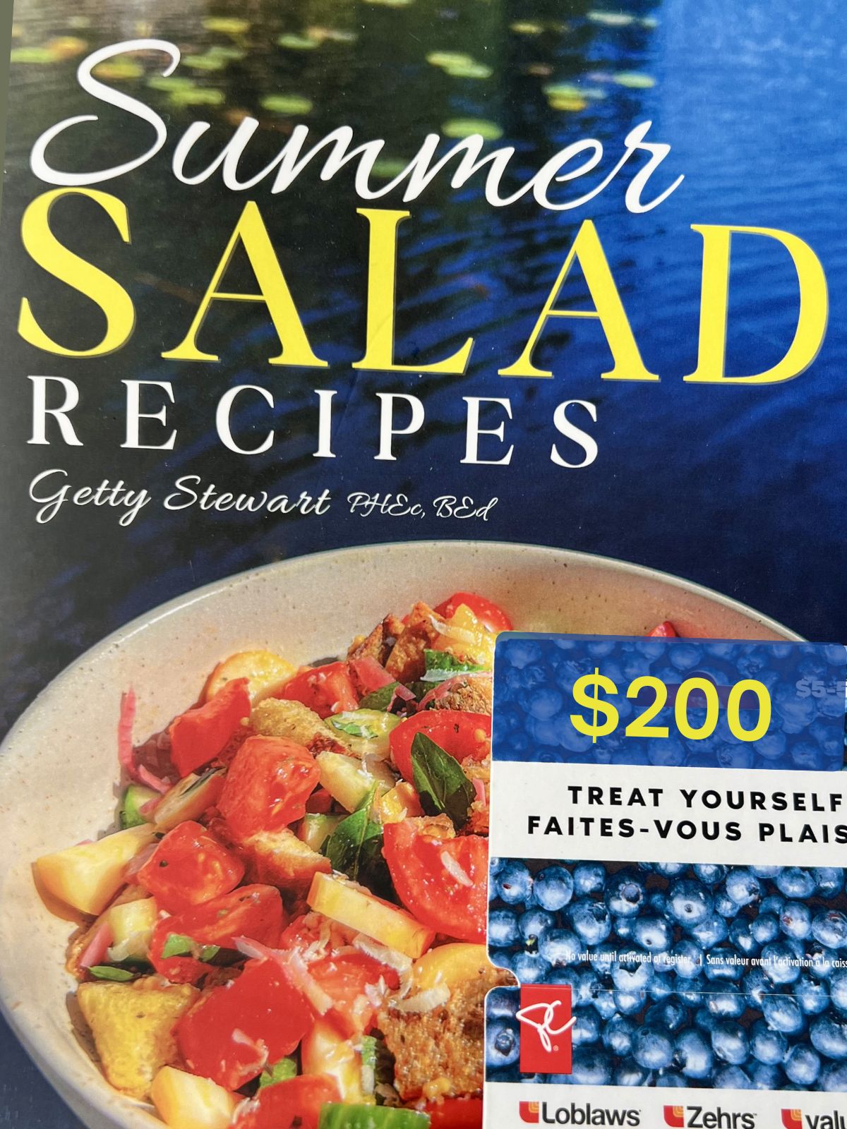 summer salad book cover and $200 gift card for Loblaws